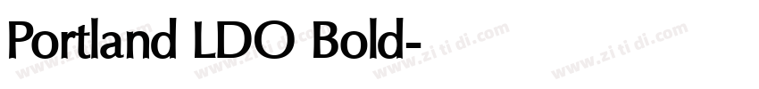 Portland LDO Bold字体转换